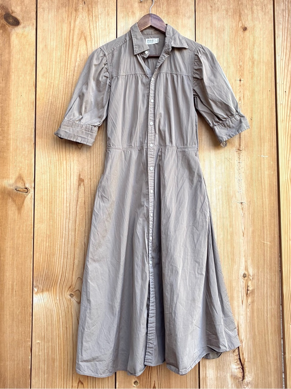 Vintage Polo Ralph Lauren Denim Supply Cotton Shirtdress Sz 4